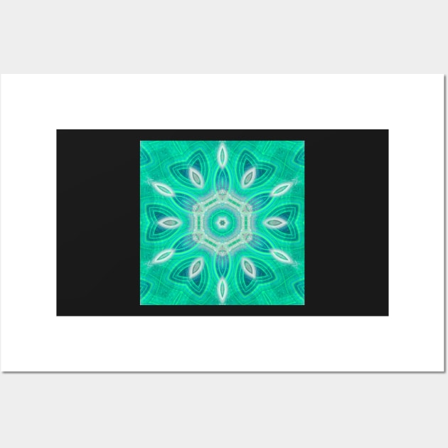 aqua kaleidoscope Wall Art by poupoune